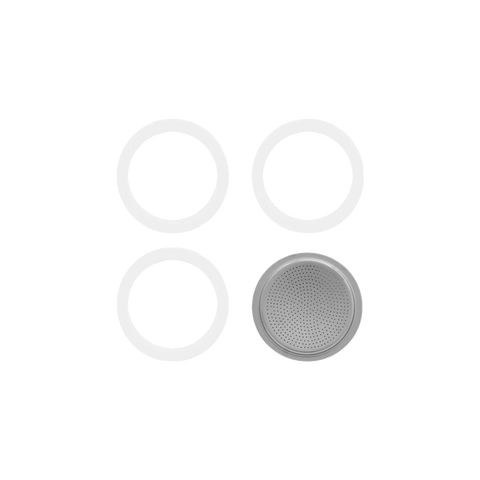 Bialetti Spare Parts (3 Gaskets + 1 Filter)