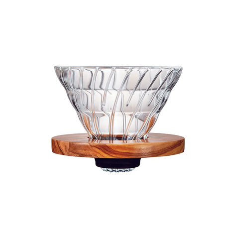 HARIO V60 Olive Wood Coffee Dripper 02