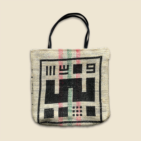 UPCYCLED BURLAP TOTE BAG