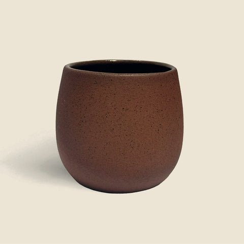 Handmade ceramic coffee cup by Bunni Coffee cocoa