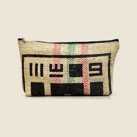 UPCYCLED BURLAP POUCH
