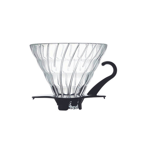 HARIO V60 Glass Coffee Dripper Black 02