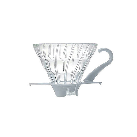 HARIO V60 Glass Coffee Dripper White 01