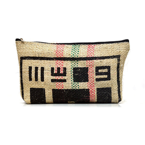 UPCYCLED BURLAP POUCH